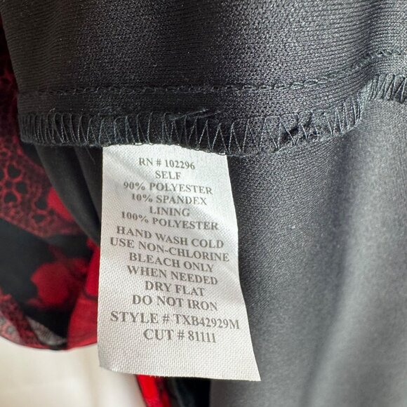 VTG Connected Apparel Dark Floral Sheer Maxi Dress Whimsigoth Dark Fairy Sz16 - Picture 8 of 9